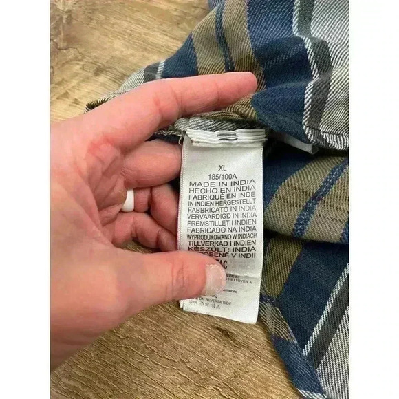 Marmot Men's Button Up Shirt XL Lightweight Plaid Soft Outdoor Hiking - Picture 13 of 14